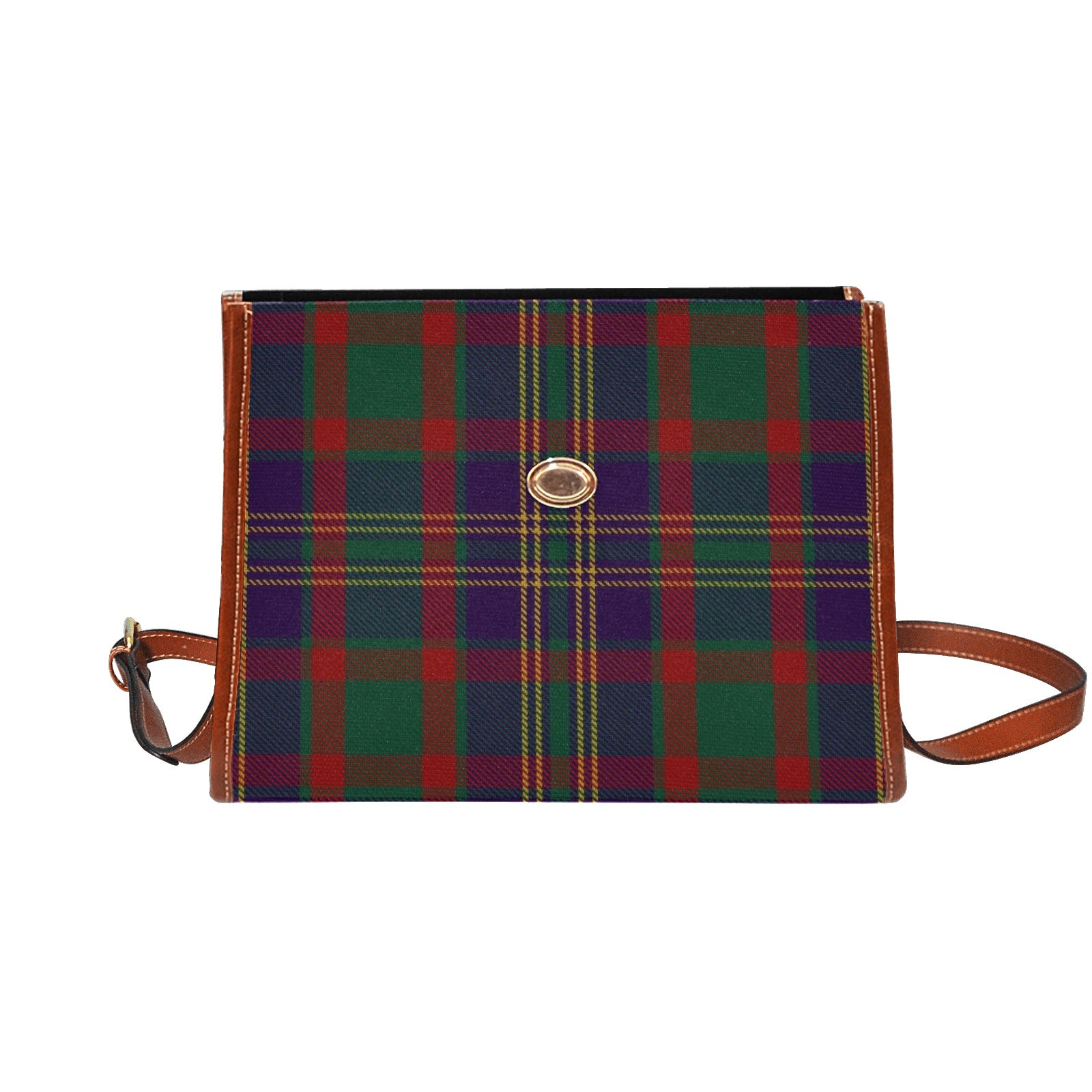 Irish County Cork Tartan Canvas Handbag