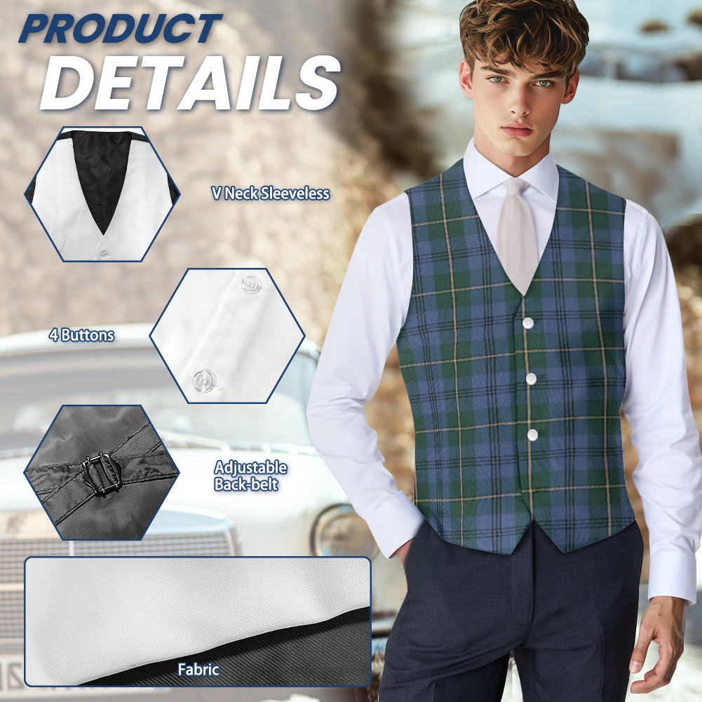 Clan Johnstone Ancient Tartan Suit vest jacket