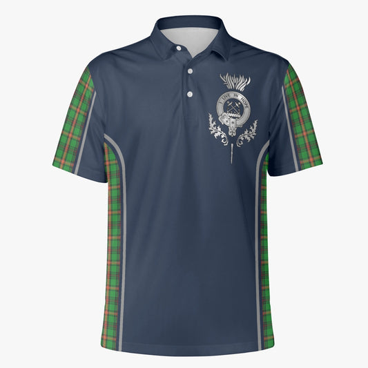 Clan Kinnear Crest & Tartan Polo Shirt