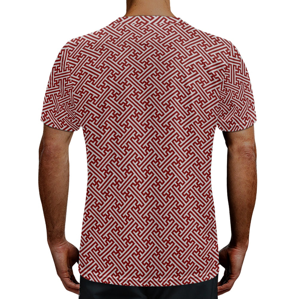 Japanese Wagara - Red Sayagata - Football Shirt