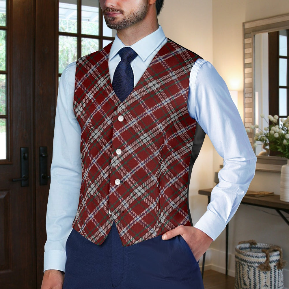 Breizh | Breton | Bretagne Bro-Zol Tartan Bias Suit vest jacket