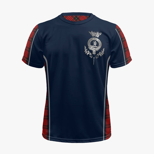 Clan MacQueen Crest & Tartan Soccer Jersey (AOP)
