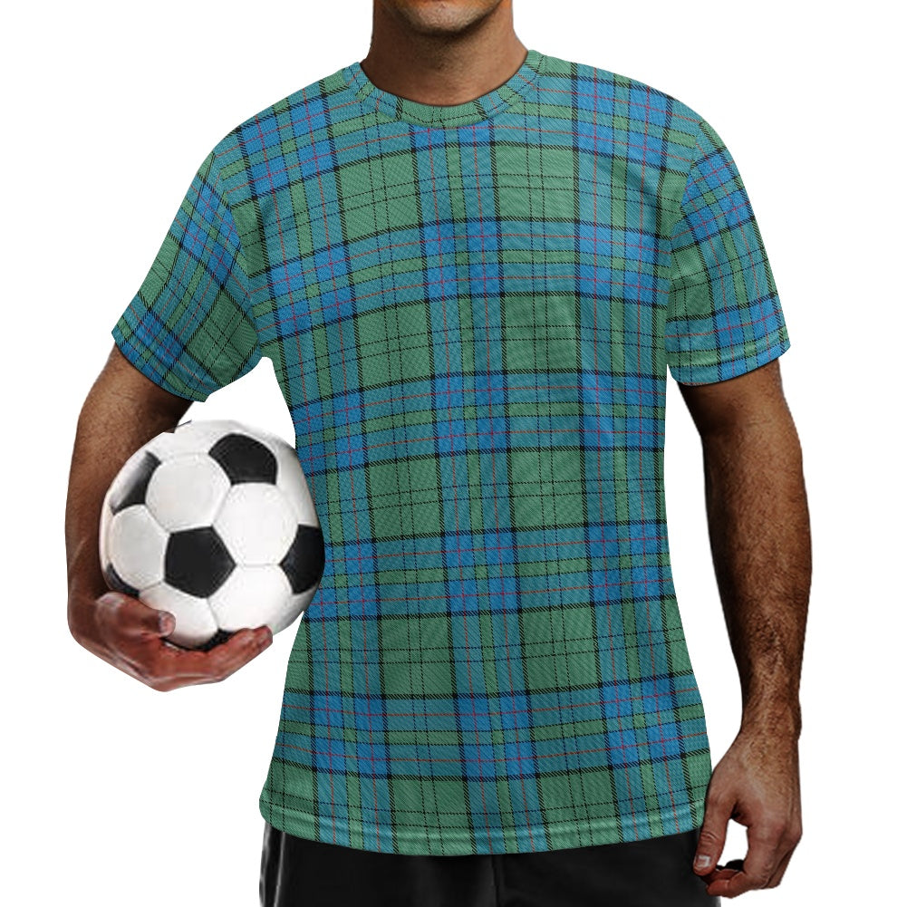 Clan Lockhart Tartan Football Shirt white