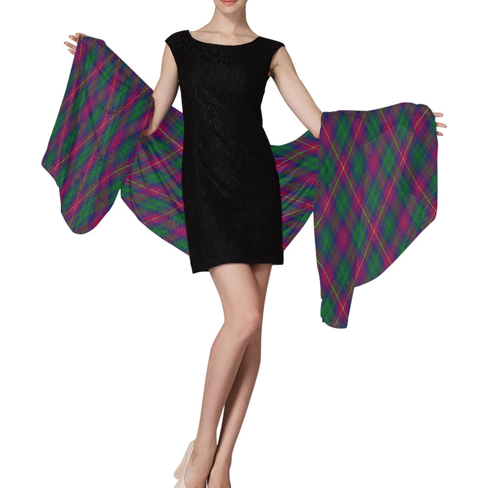 Clan Cairns Tartan Bias Chiffon Scarf