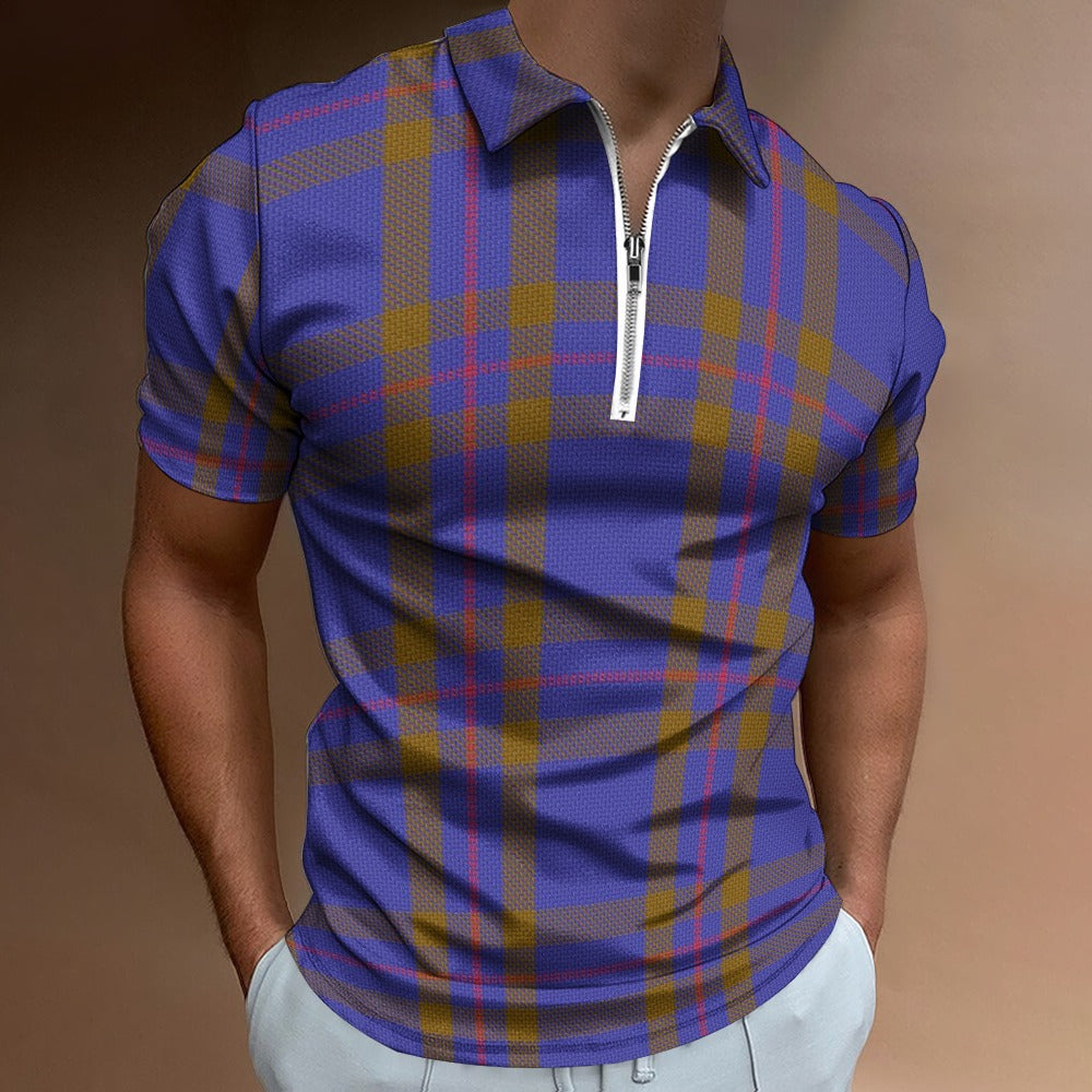 Clan Elliot Tartan Short sleeve polo shirt