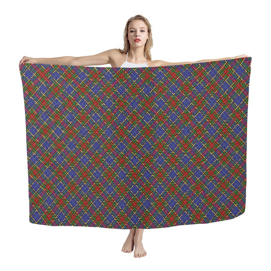 Clan Bethune Tartan Bias Chiffon Scarf