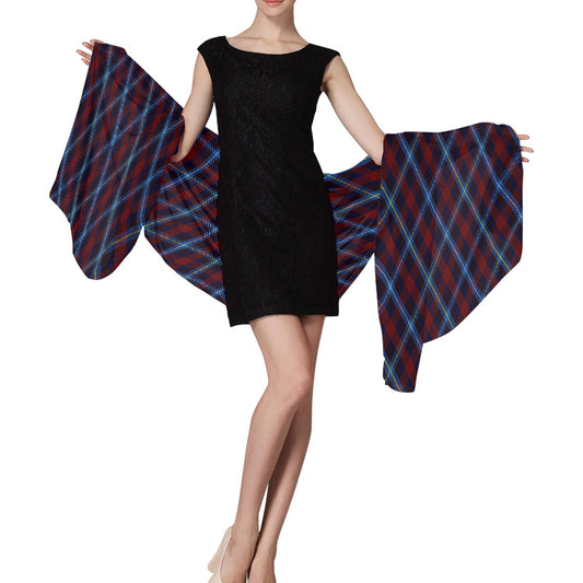 Highland Titles Tartan Chiffon Scarf