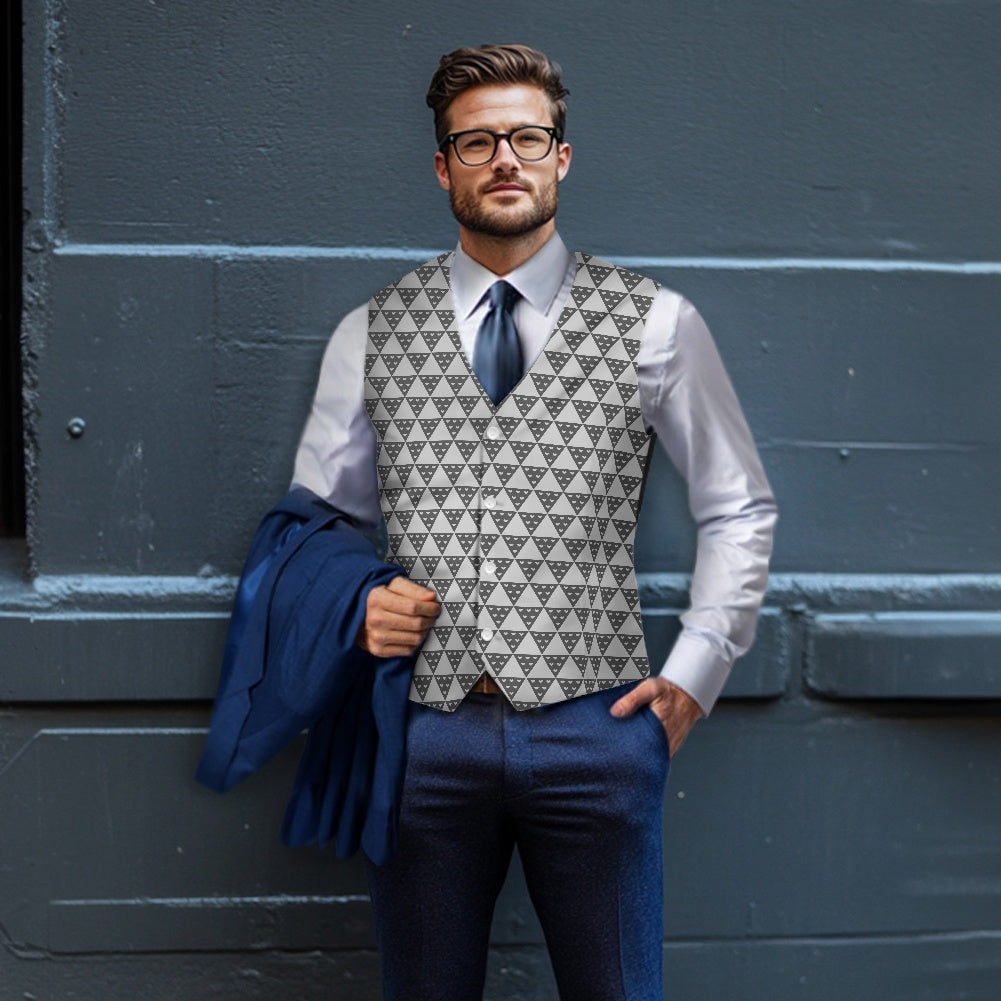 Wagara - Uroko Grey Suit vest jacket