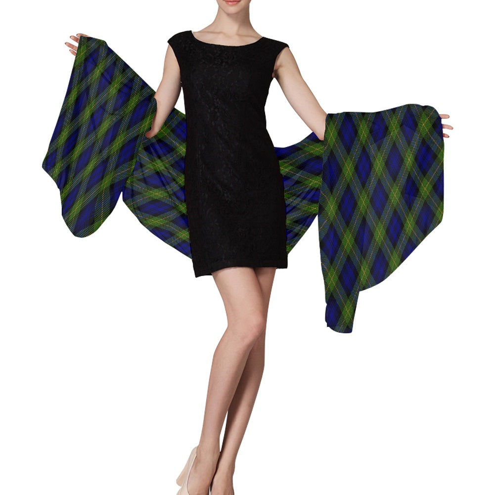 Clan Gordon Tartan Bias Chiffon Scarf