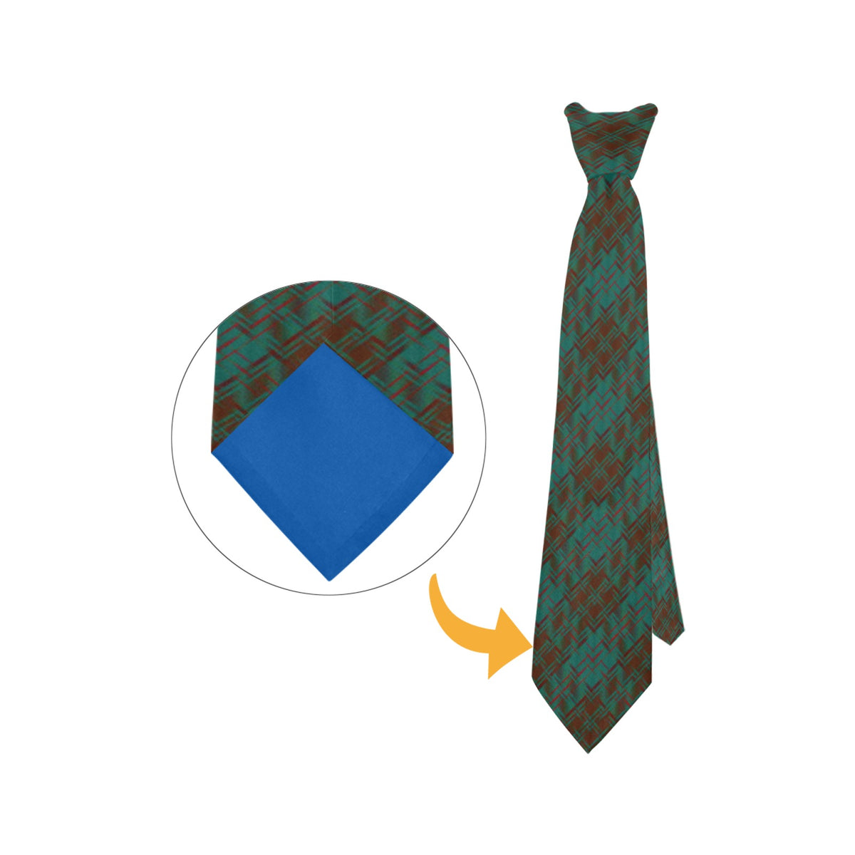 Irish County Dublin Tartan Necktie