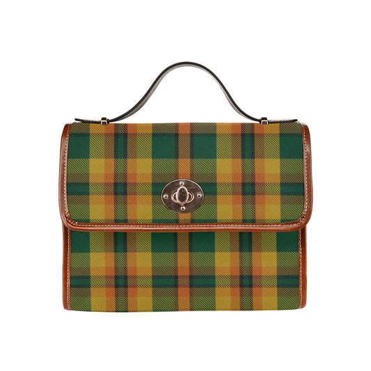 Irish County Derry Tartan Canvas Handbag