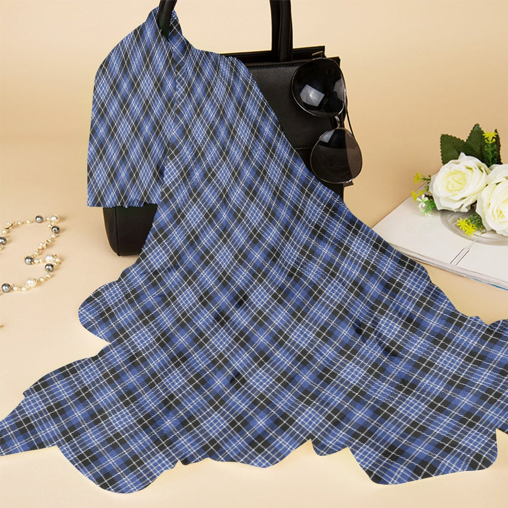 Clan Clark Tartan Bias Chiffon Scarf