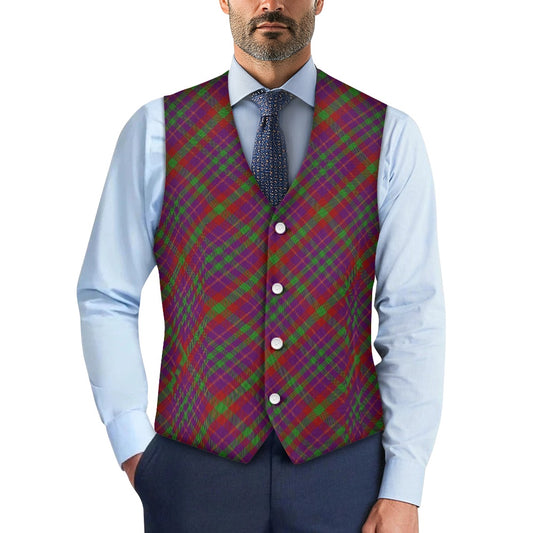 Clan Fiddes Tartan Bias Suit vest jacket
