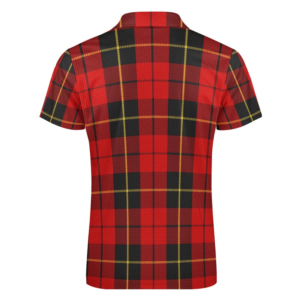 Clan Wallace Tartan Short sleeve polo shirt