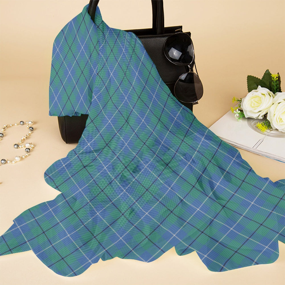 Clan Douglas Ancient Tartan Bias Chiffon Scarf