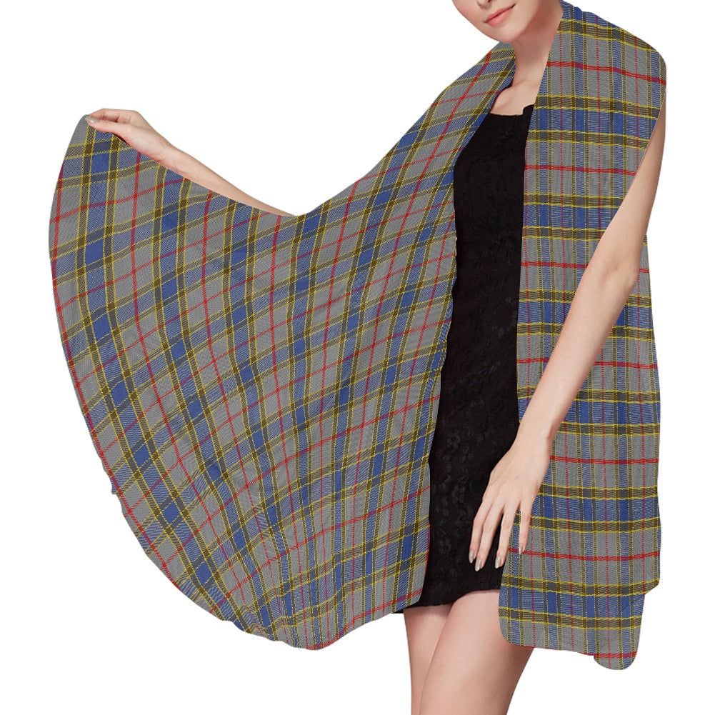 Clan Balfour Tartan Chiffon Scarf