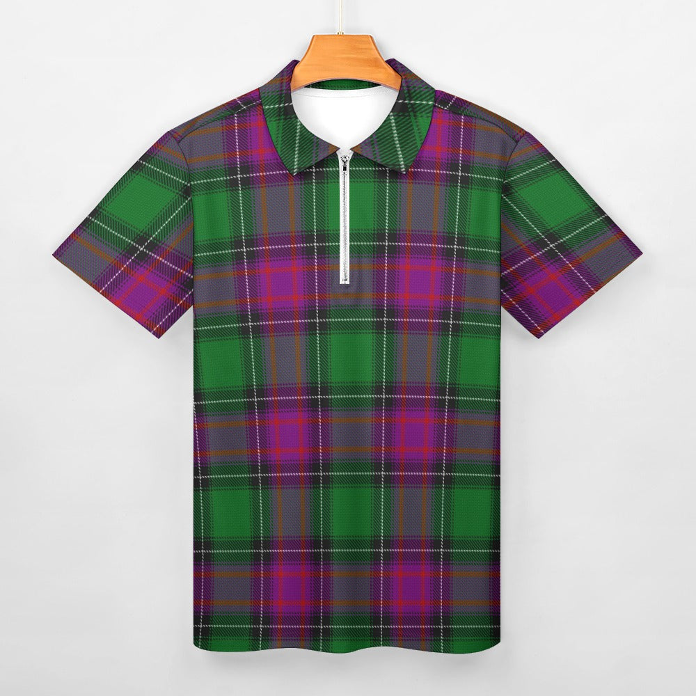 US State - New Hampshire Tartan Short sleeve polo shirt