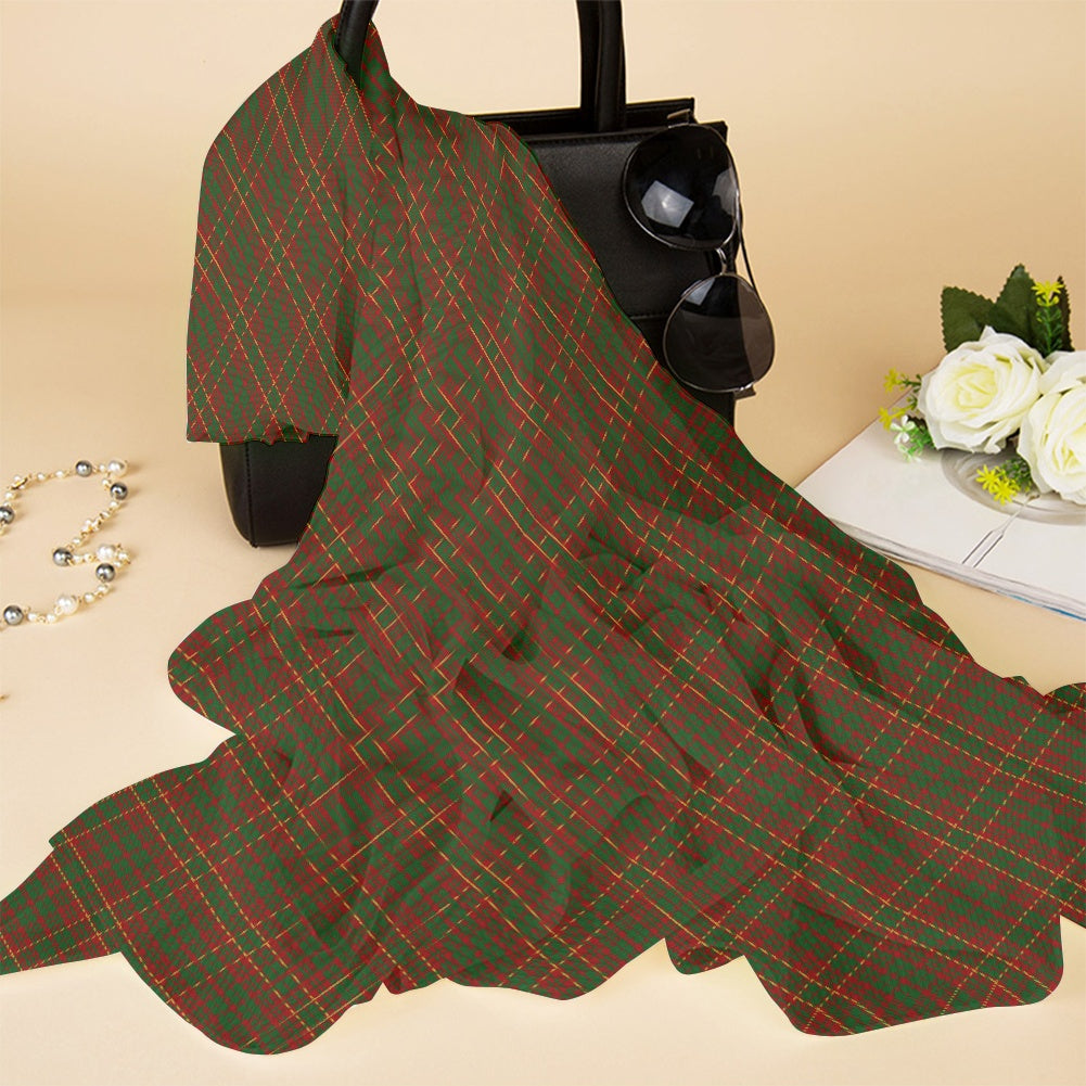 Clan MacRurie Tartan Bias Chiffon Scarf