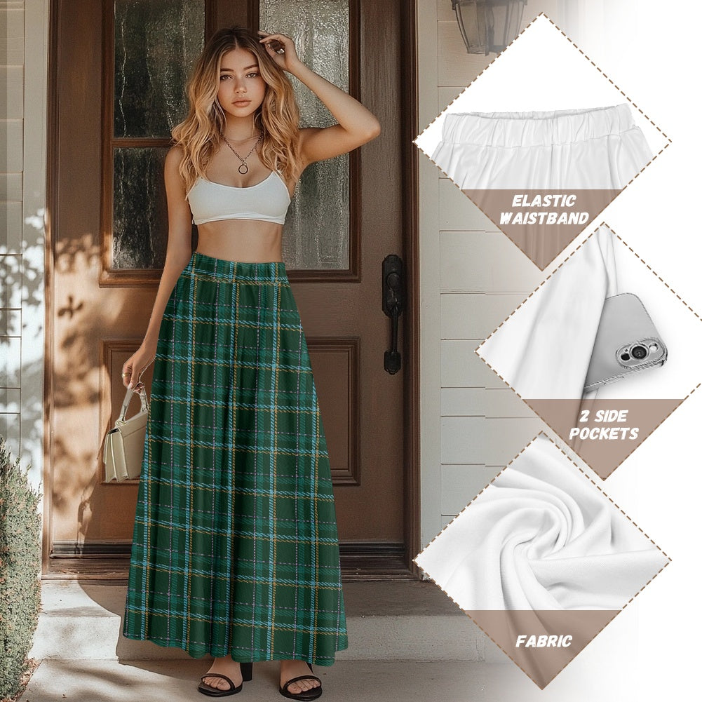HW Tartan Printed Double Pocket Skirt
