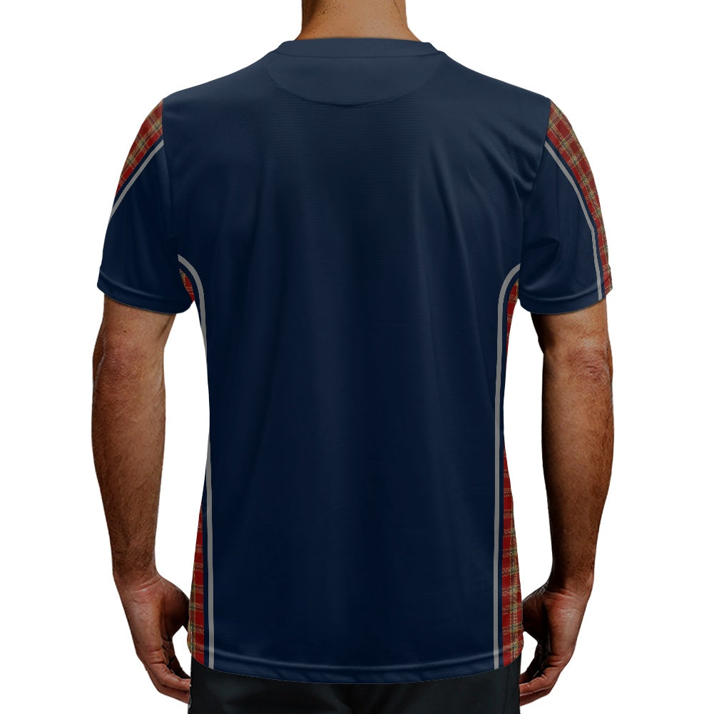 Irish County Tyrone Tartan Strip Football Shirt