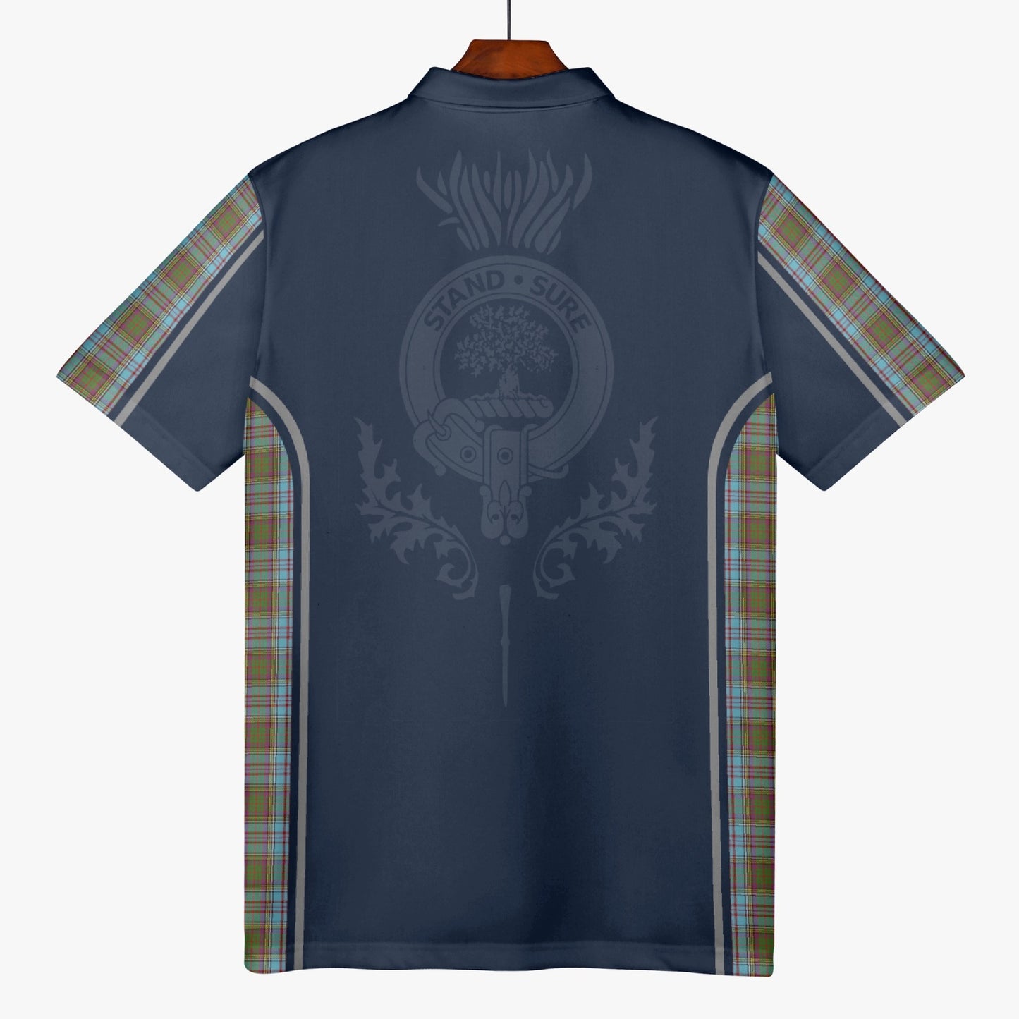 Clan Anderson Crest & Tartan Polo Shirt