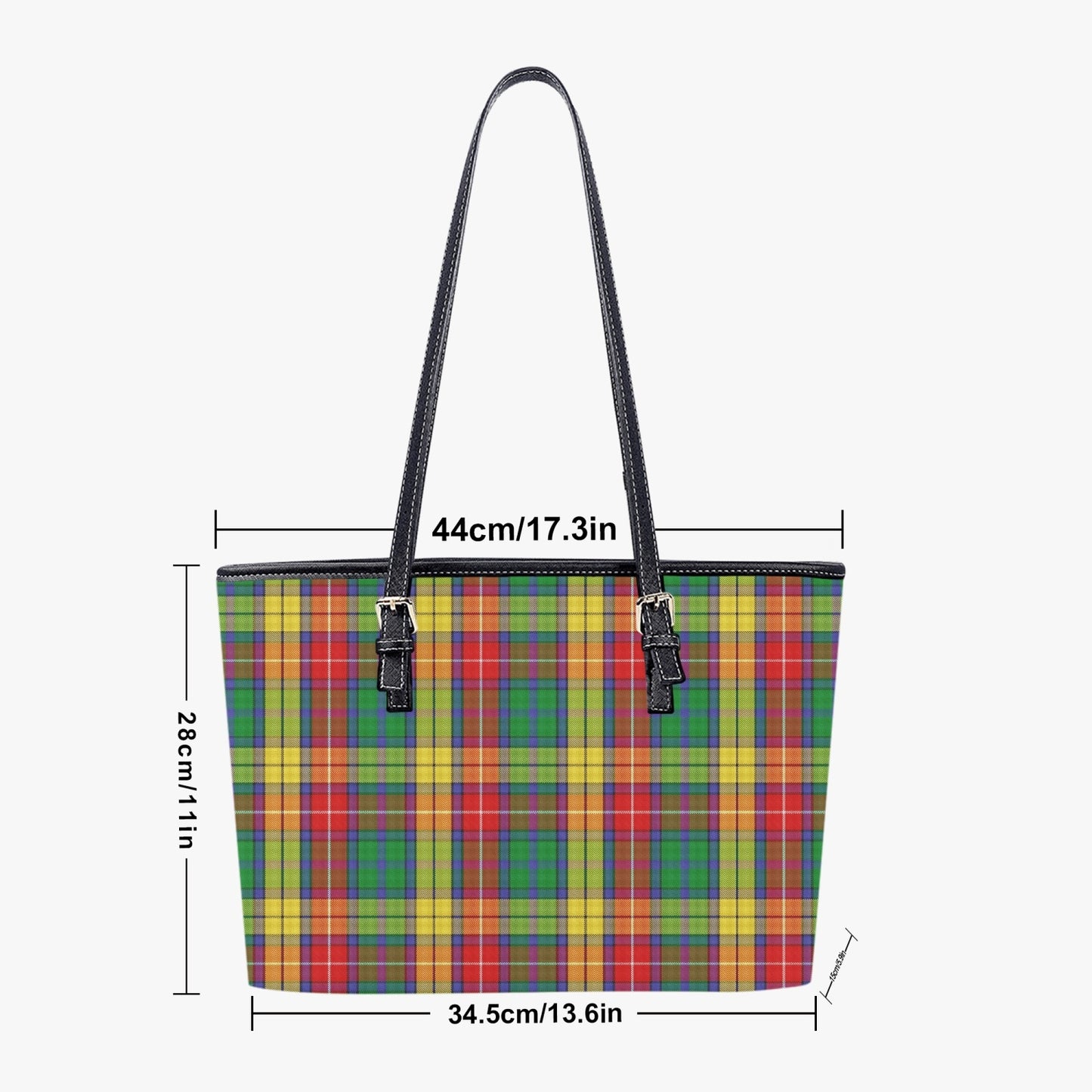 Clan Buchanan Large Leather Tote Bag