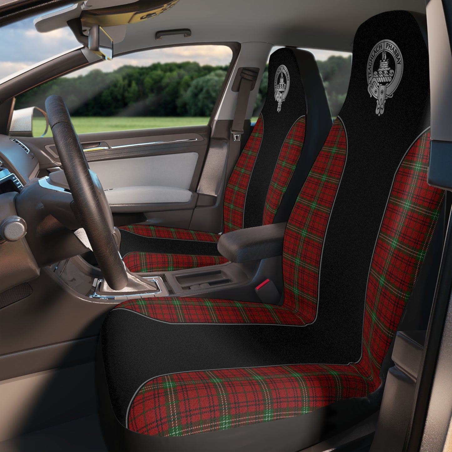 Clan Morrison Crest & Tartan Car Seat Covers