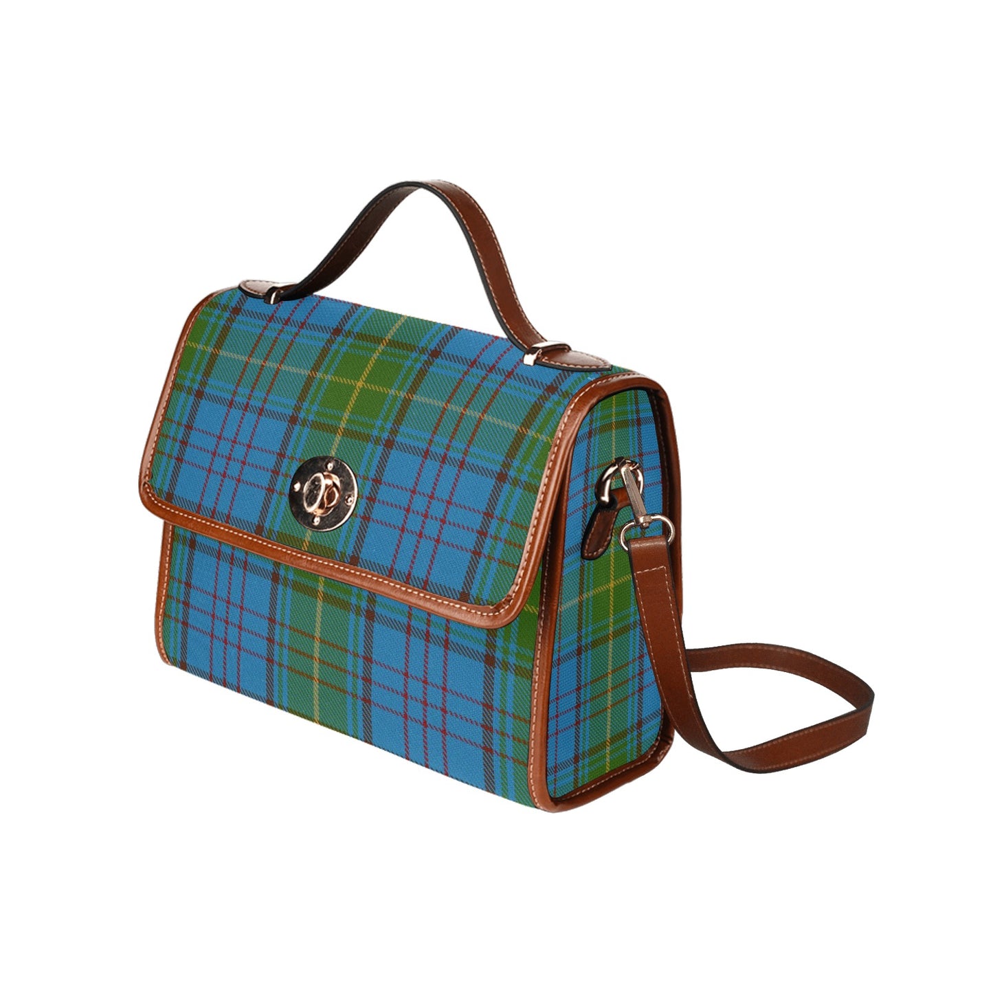 Irish County Donegal Tartan Canvas Handbag