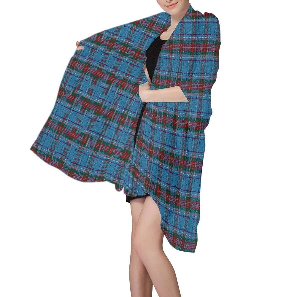 Irish County Louth Tartan Chiffon Scarf