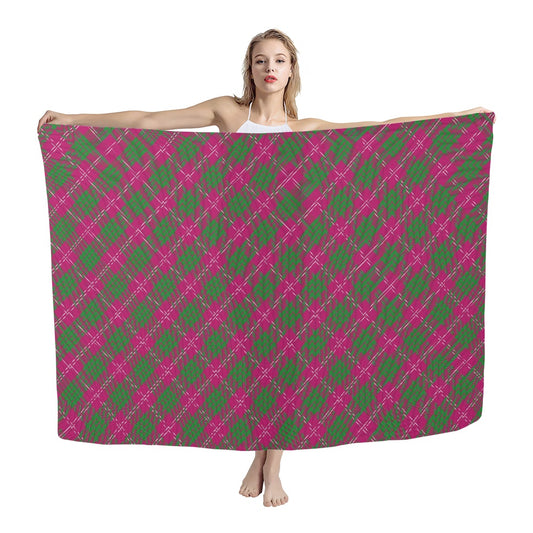 Clan Crawford Tartan Bias Chiffon Scarf