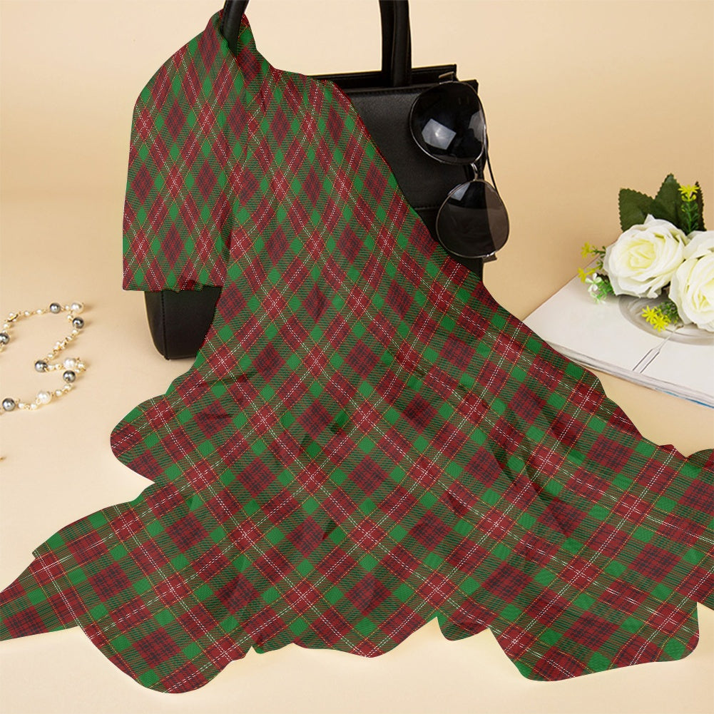 Clan Ainslie Tartan Bias Chiffon Scarf