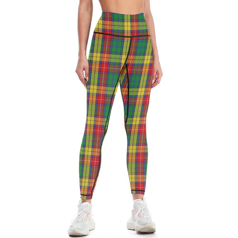 Clan Buchanan Tartan Women's Comfort Sports Yoga Pants