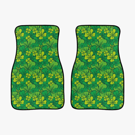 Irish Shamrock Car Floor Mats - 2Pcs