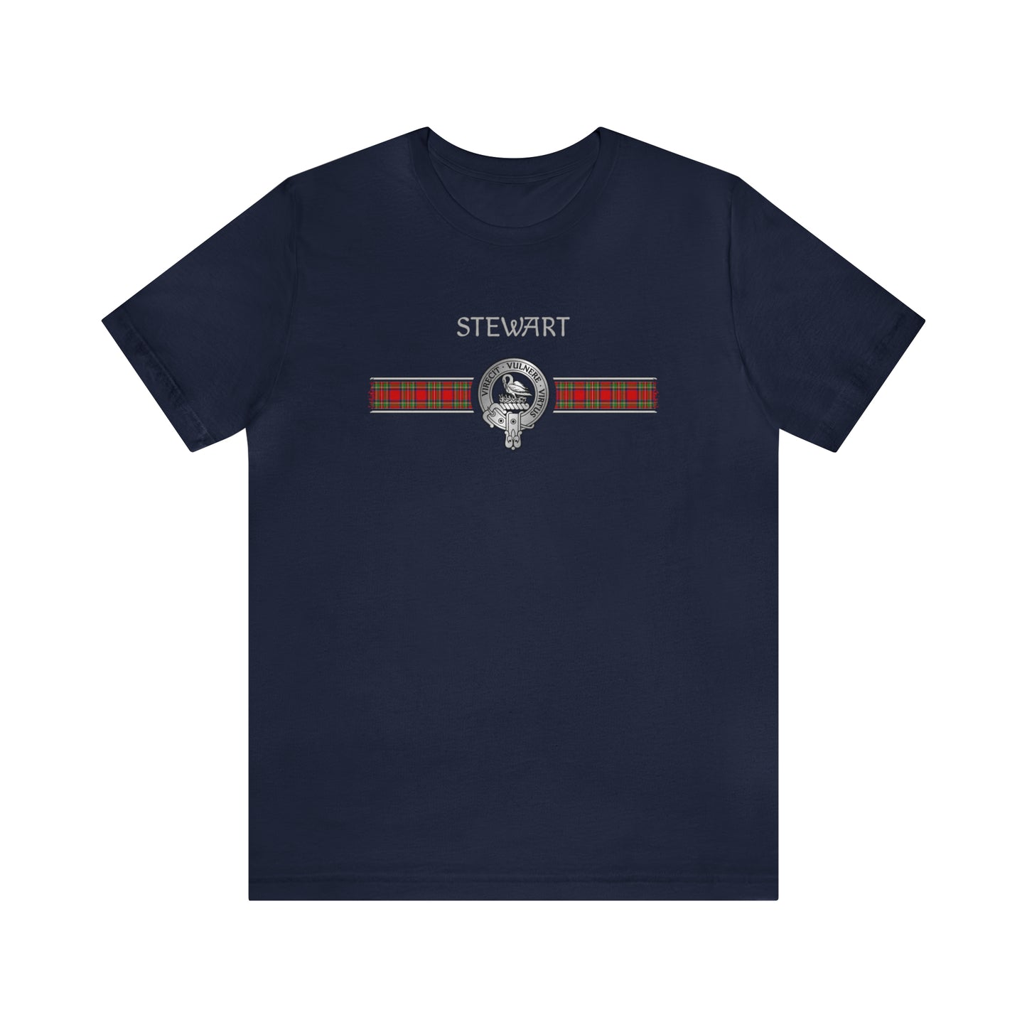 Clan Stewart Crest & Tartan | Unisex T-Shirt