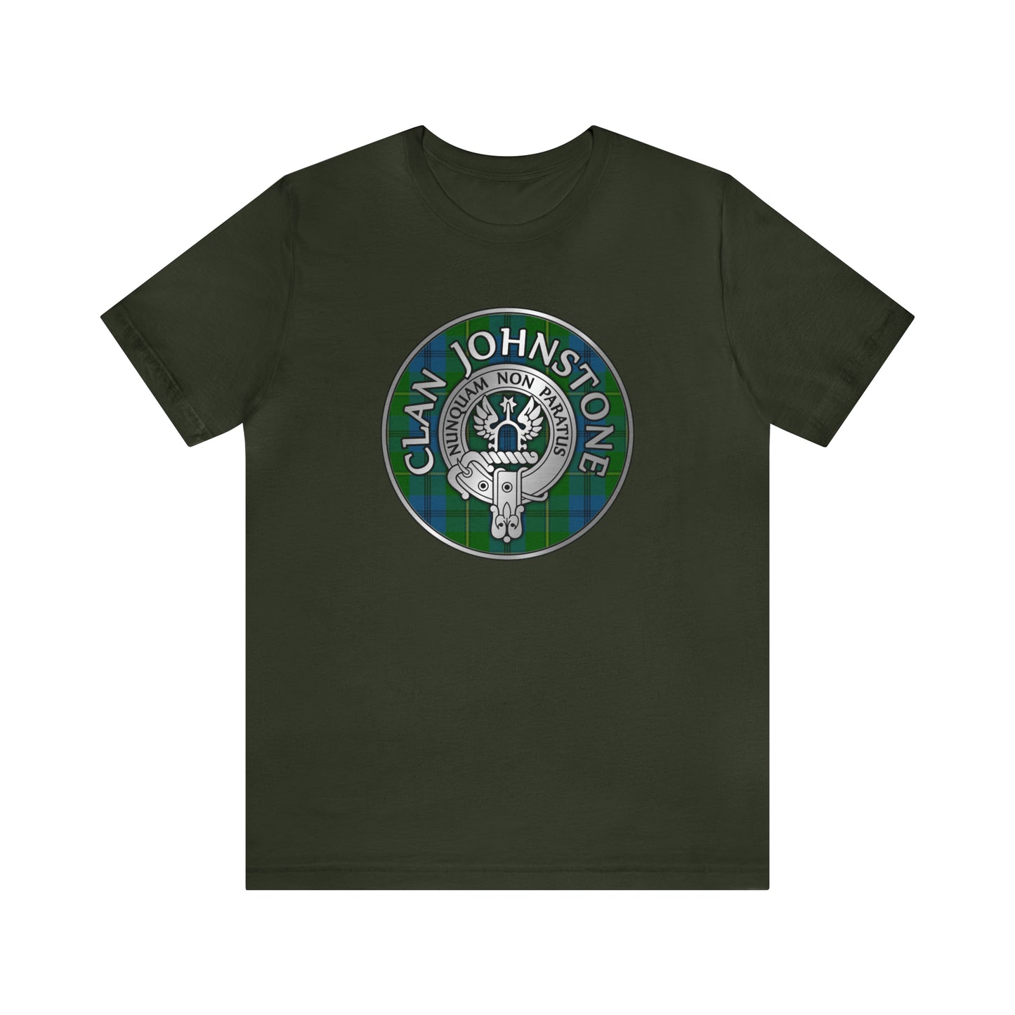 Clan Johnstone Crest & Tartan | Unisex T-Shirt