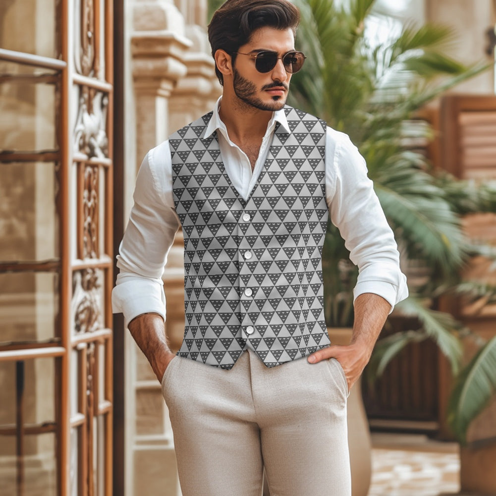 Wagara - Uroko Grey Suit vest jacket