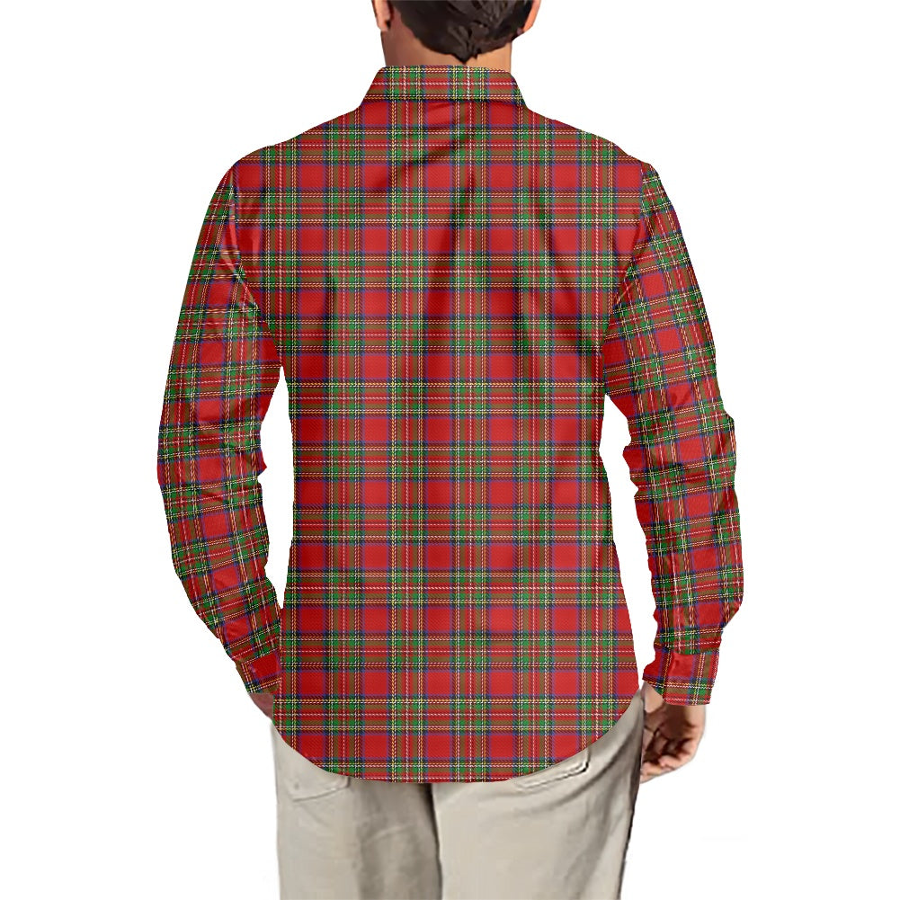 Clan Stewart Tartan Men's long-sleeved shirt