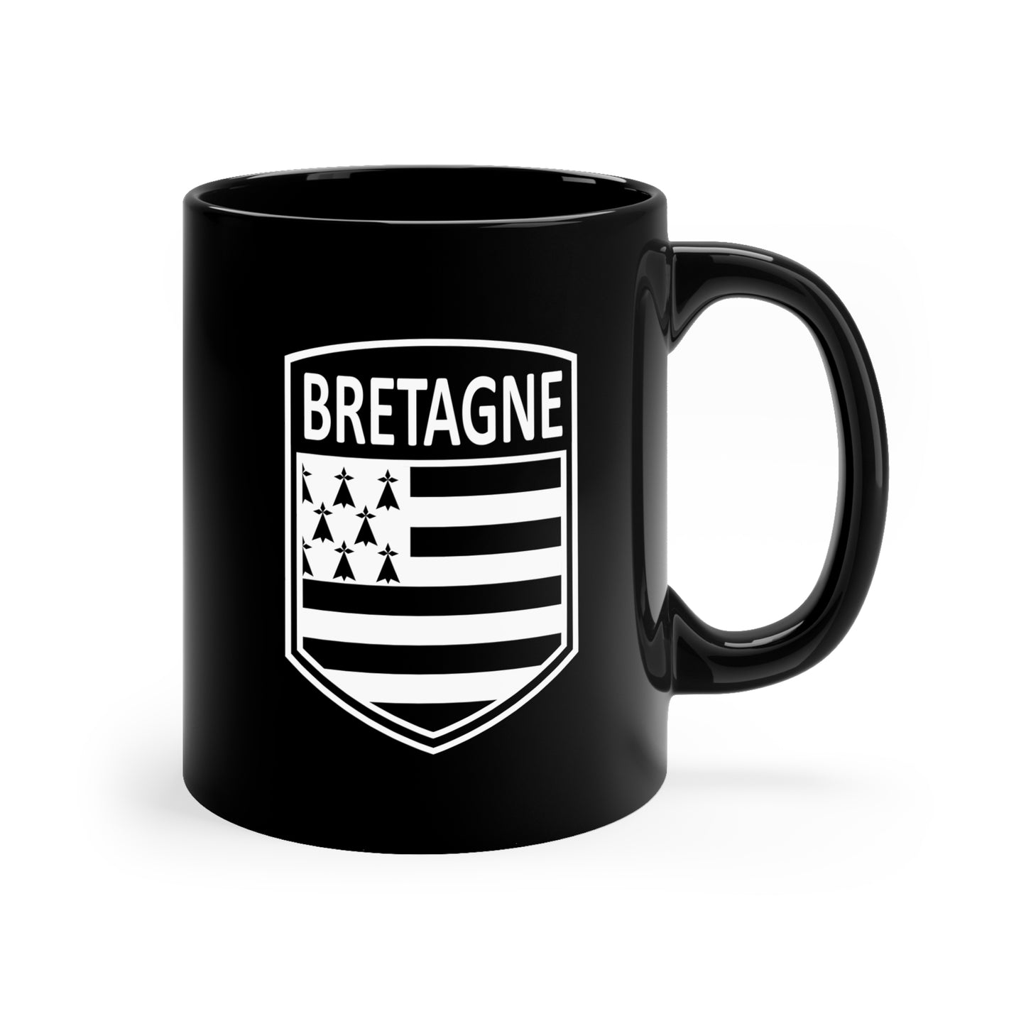 Celtic Nations - Bretagne 11oz Black Mug