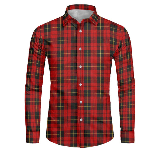 Clan Wallace Tartan Men's long-sleeved shirt