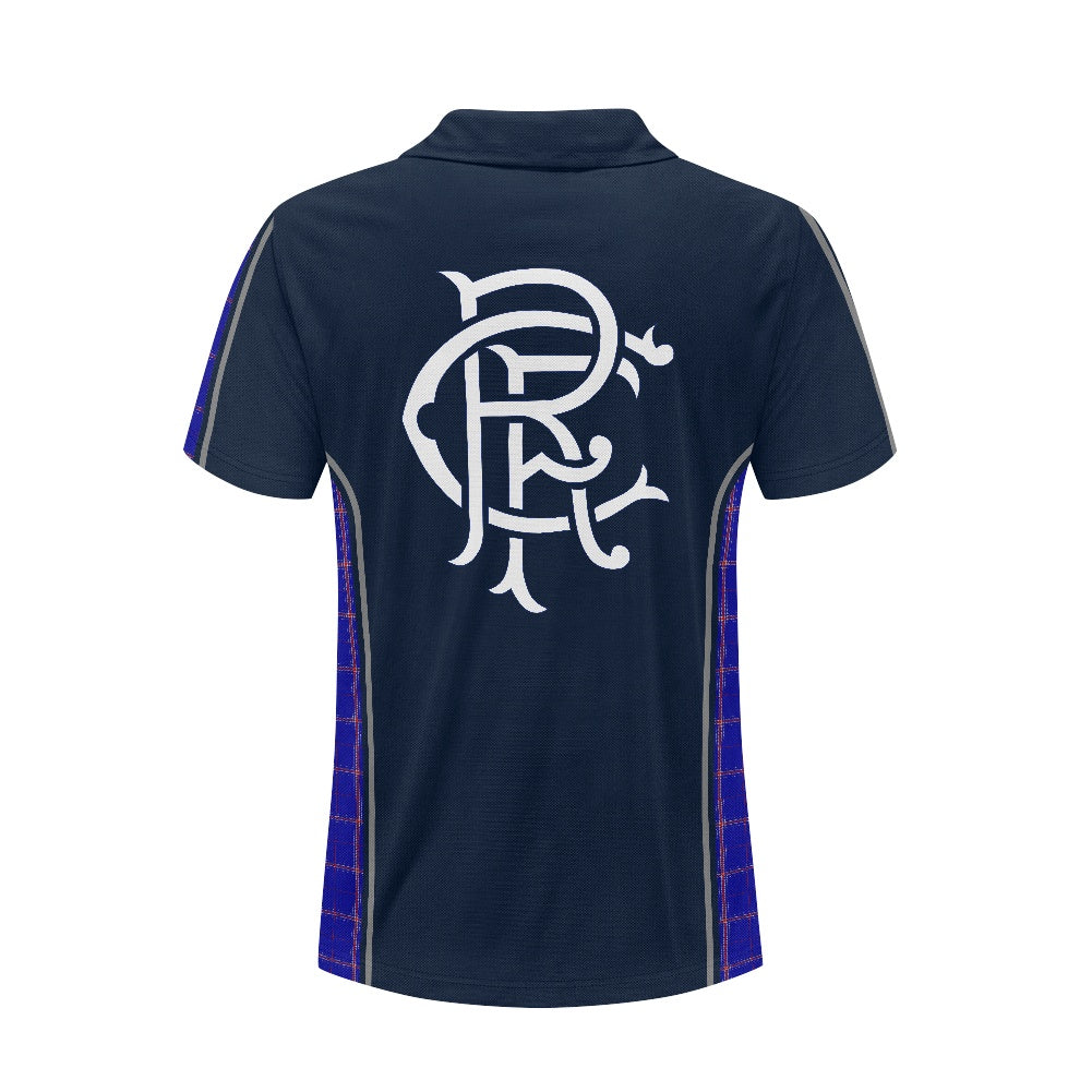 Rangers RFC Crest & Tartan Polo