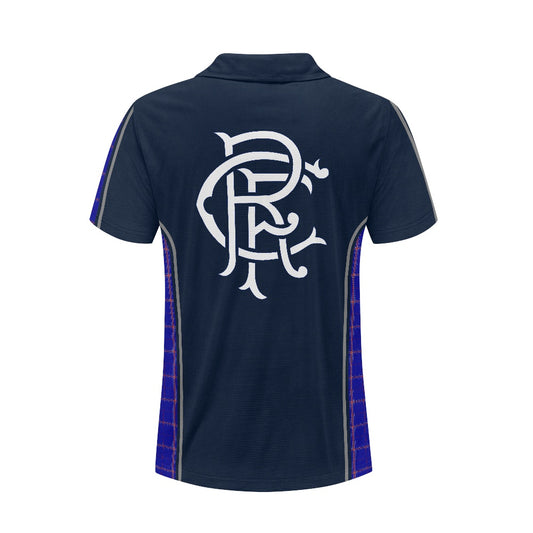 Rangers RFC Crest & Tartan Polo