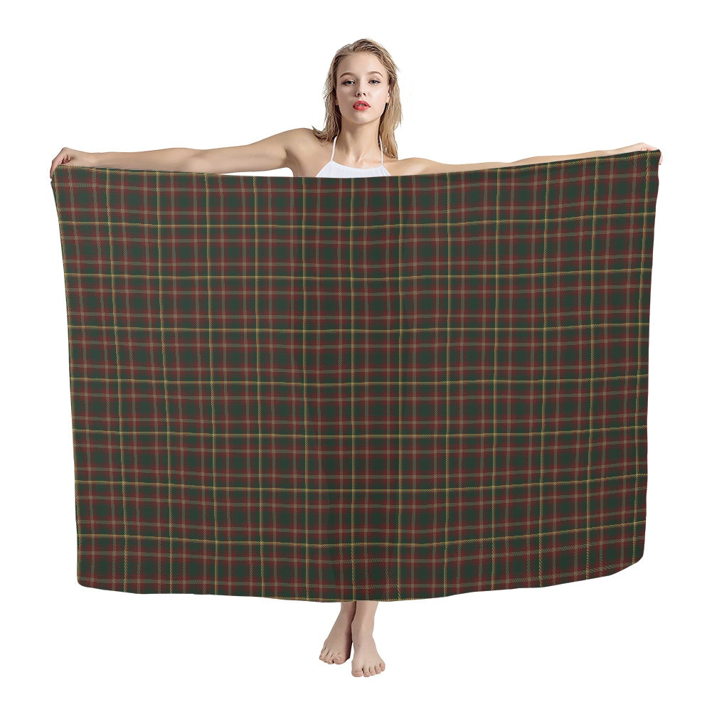 Canada - Maple Leaf Tartan Chiffon Scarf