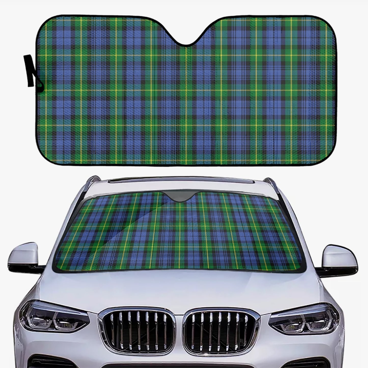 Clan Gordon Tartan Car Windshield Sun Shade