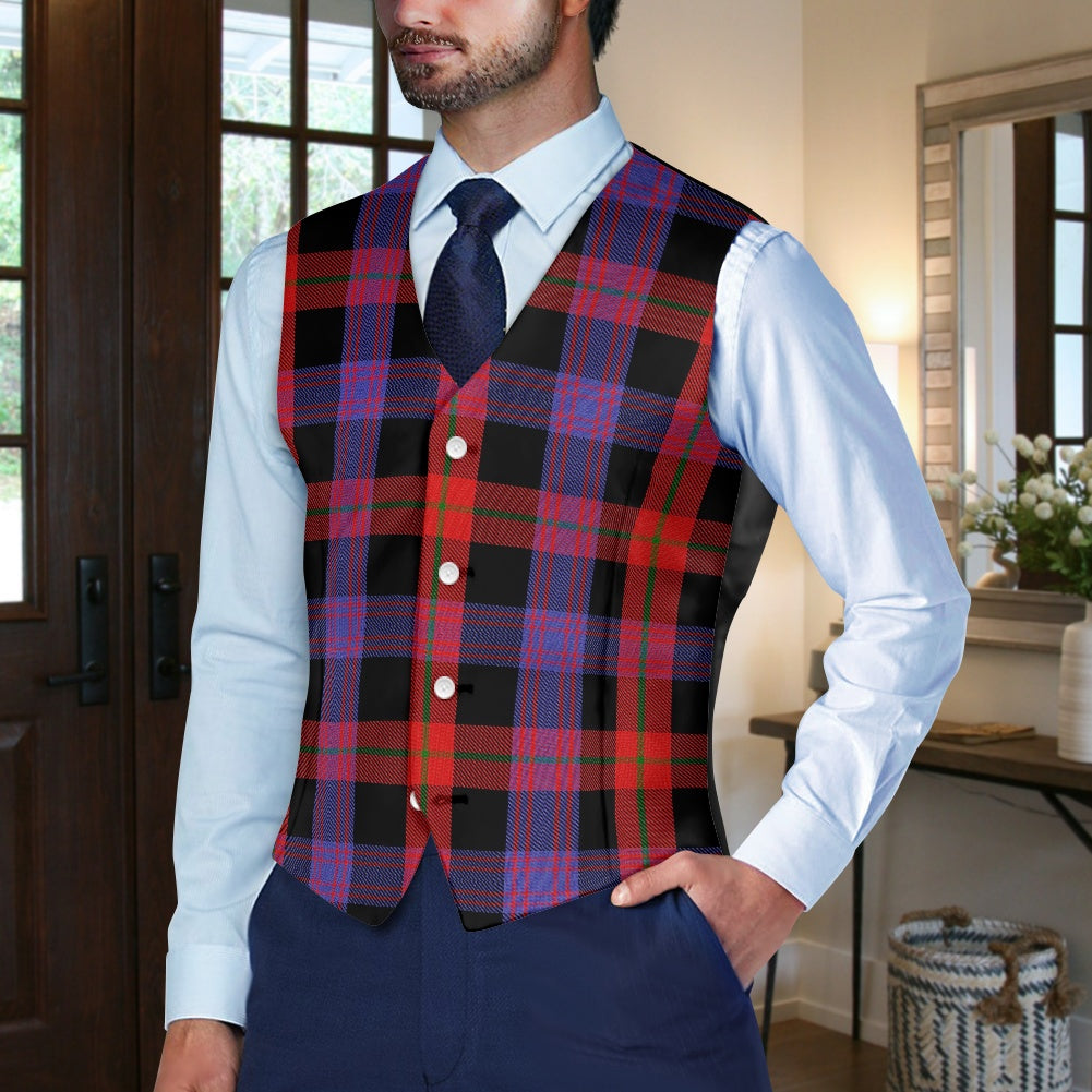 Clan Brown Tartan Suit vest jacket