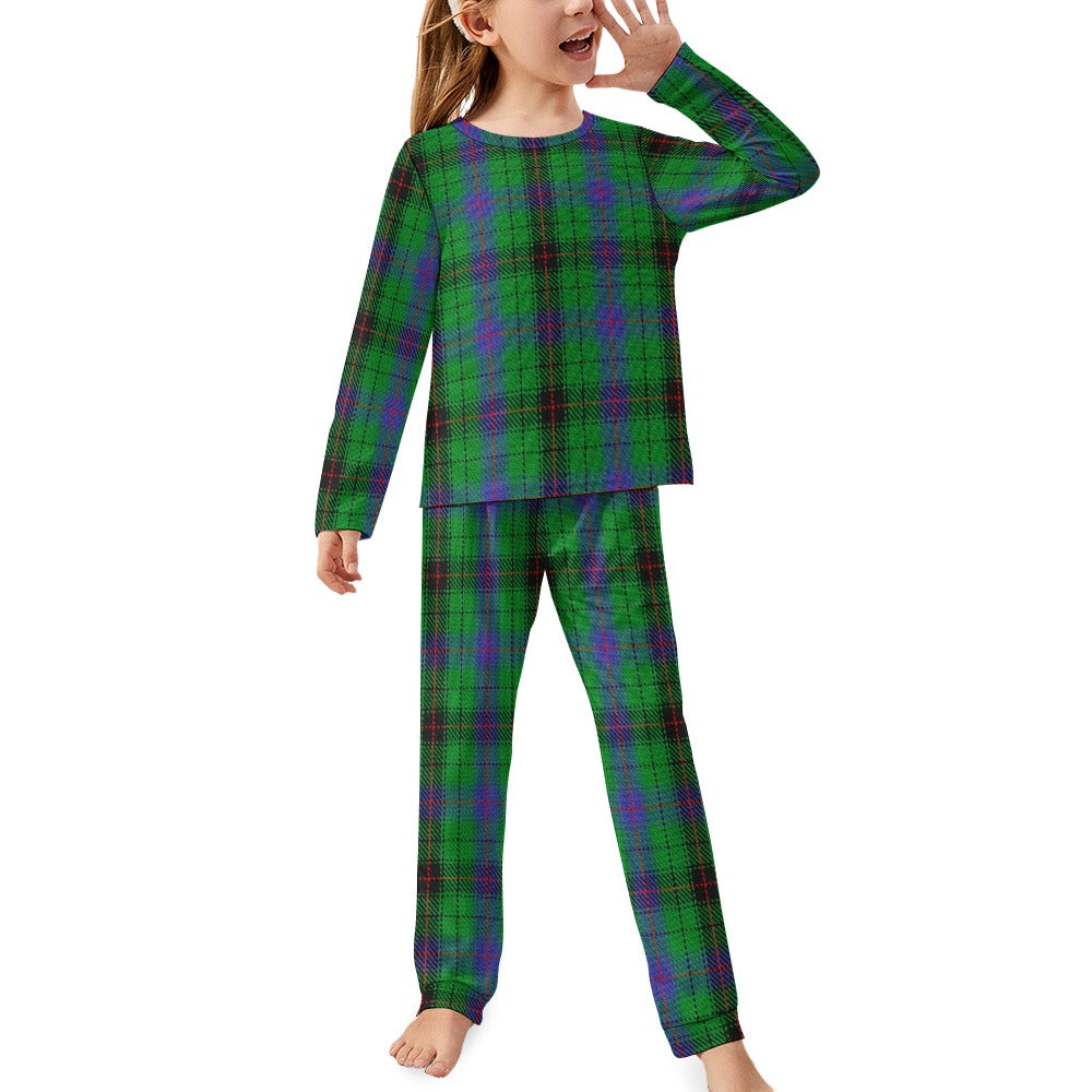 Clan Davidson Tartan Girl's Pajama suit