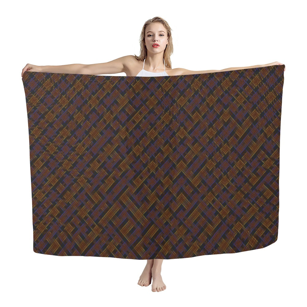 Irish County Laois Tartan Bias Chiffon Scarf