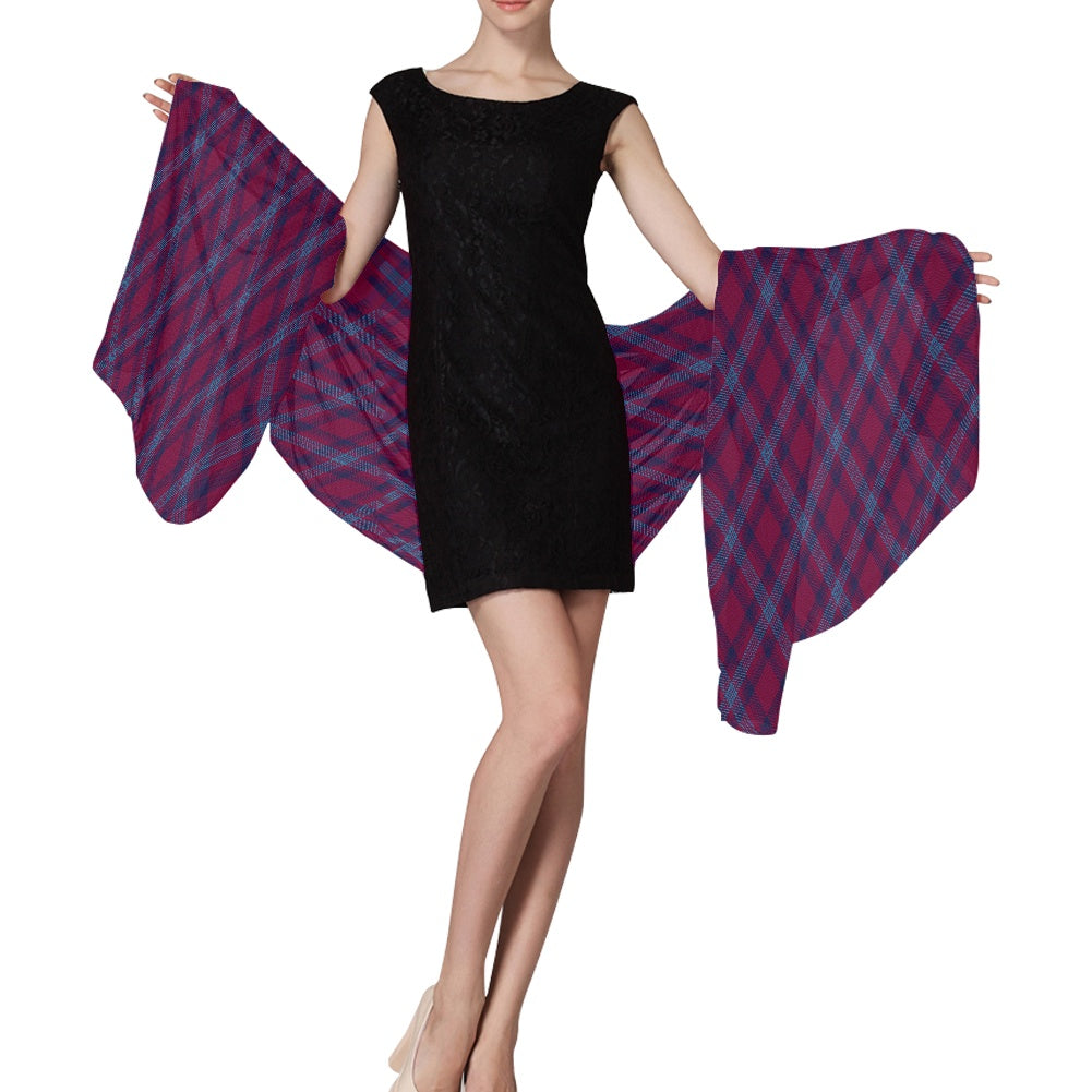 Clan Bennet Tartan Bias Chiffon Scarf