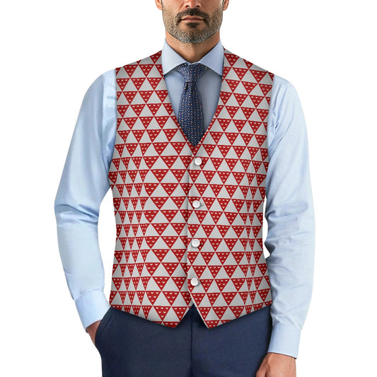 Wagara - Uroko Red Suit vest jacket