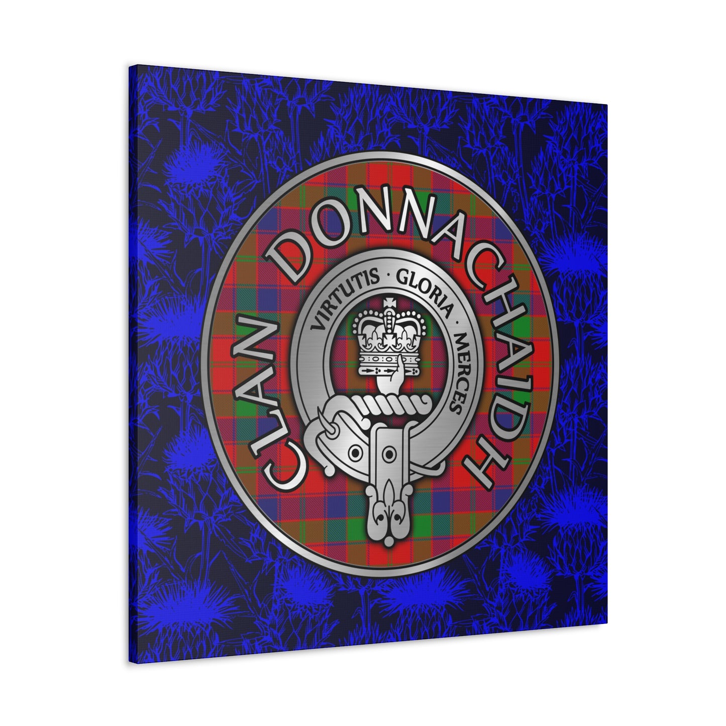 Clan Donnachaidh | Robertson Crest & Tartan Canvas Gallery Wraps