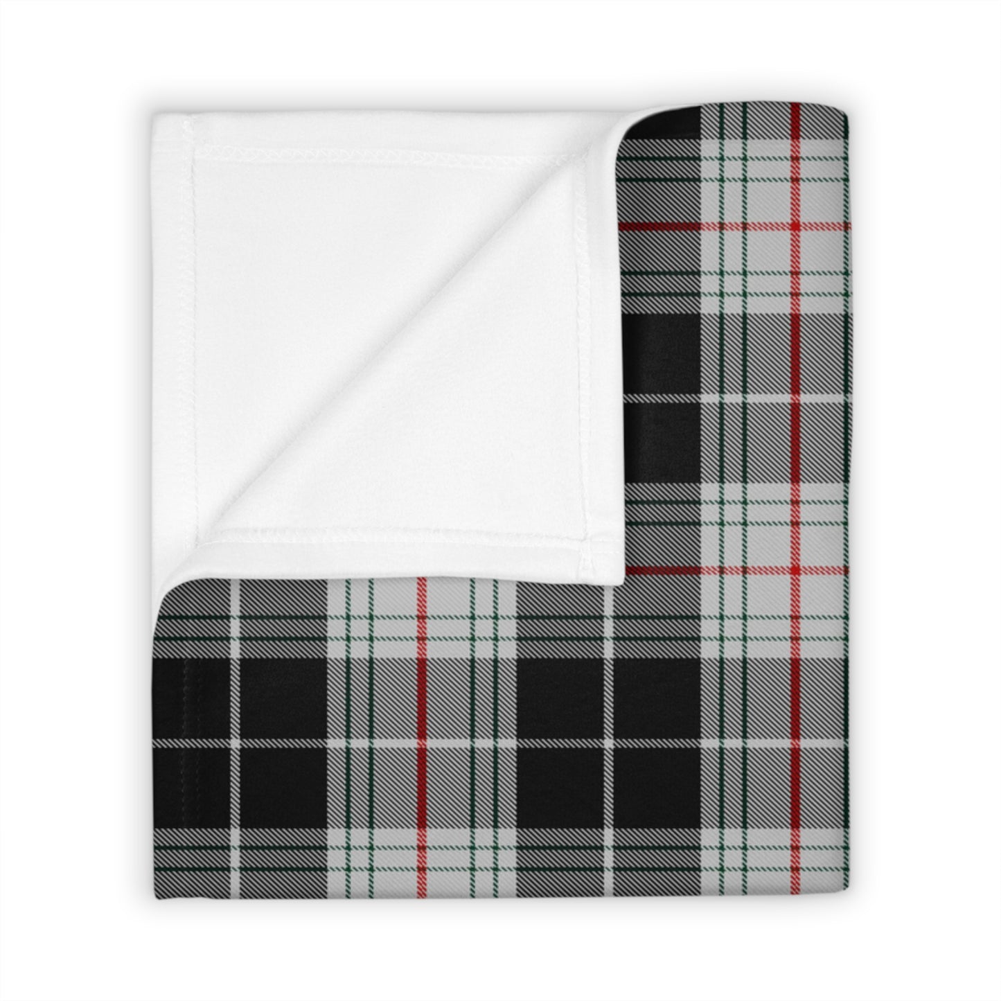 Cornish St Piran Dress Tartan Throw Blanket